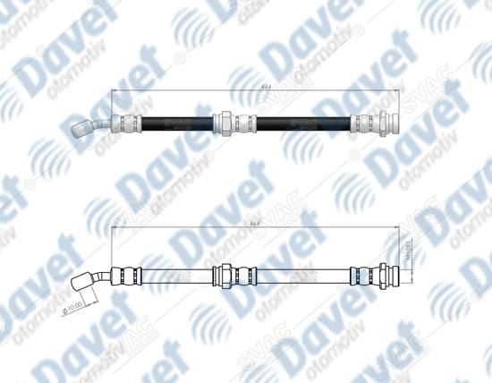 SVAC 800187 Arka Fren Hortumu Elantra 00->  ####